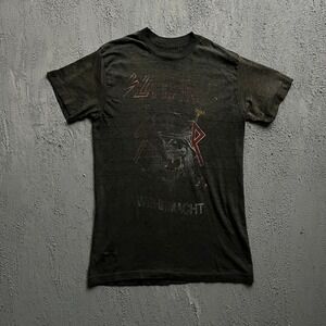 Vintage Slayer Shirt Small Black 1980s slaytanic Wehrmacht Skull